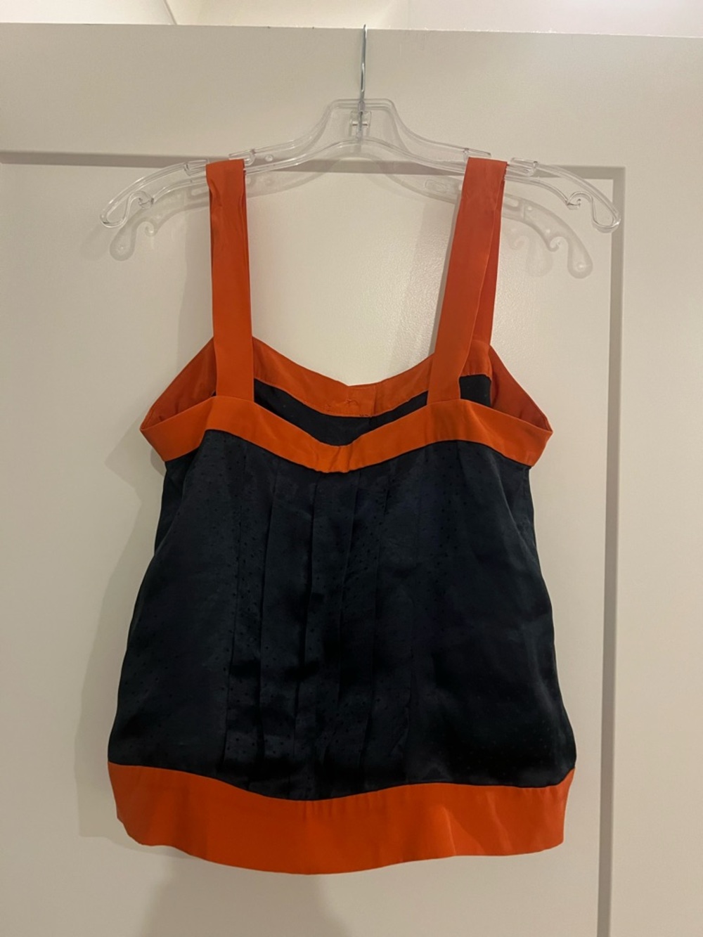 Marc Jacobs Black Silk Tank with Rust Trim - Picture 5 of 7